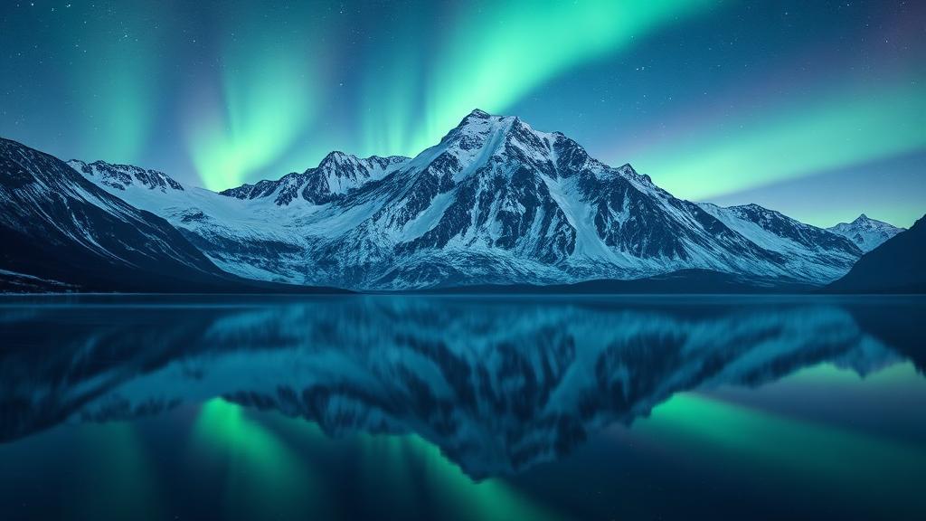 Denali mountain Alaska with northern lights — appliance repair service in Alaska