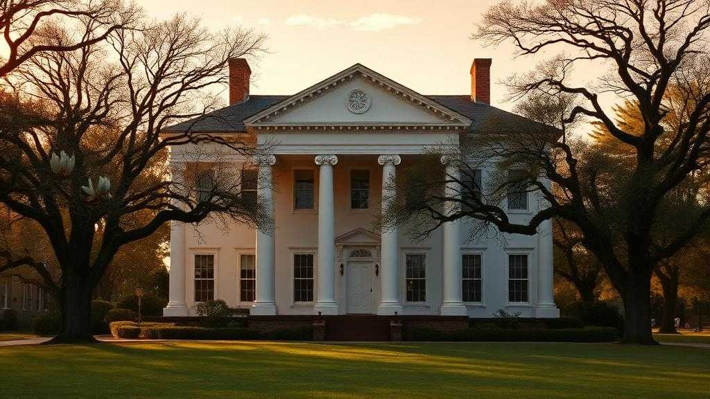Mississippi antebellum mansion with magnolia trees — appliance repair service in Mississippi