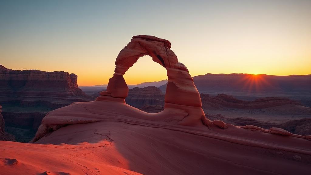 Arches National Park Utah Delicate Arch at sunset — appliance repair service in Utah